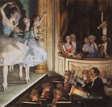 Impresionismo Painting - ballet ruso bailarina Konstantin Somov